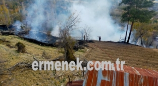 Sulucabağ mevkisinde yangın