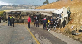 Karaman Mut yolunda Tır kazası