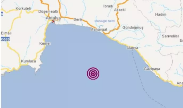 Alanya'daki deprem Ermenek'ten hissedildi