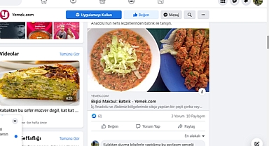 Yemek.com sitesinden skandal Batırık paylaşımı