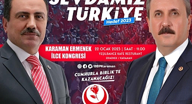 BBP Ermenek İlçe Kongresi yapılacak