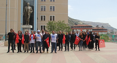 Türk Eğitim-Sen Ermenek İlçe temsilciliğinden anlamlı basın açıklaması
