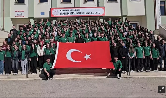 Ermenek'te Öğrencilerden İstiklal Marşı Klibi