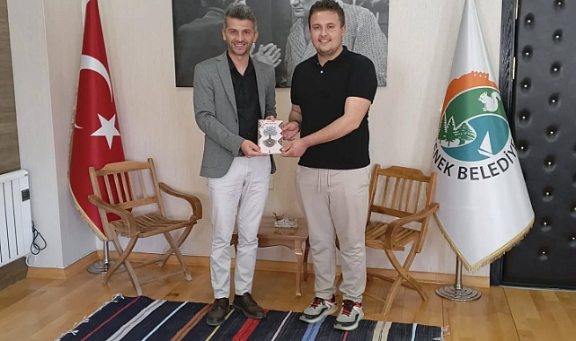 Yazar İbrahim Obruklu Başkan Bozcu'yu Ziyaret Etti
