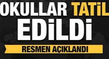 12 Haziran Cuma Günü Okullar Tatil Edildi