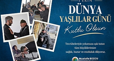 Başkan Mustafa Bozcu'nun 1 Ekim Yaşlılar Günü Mesajı